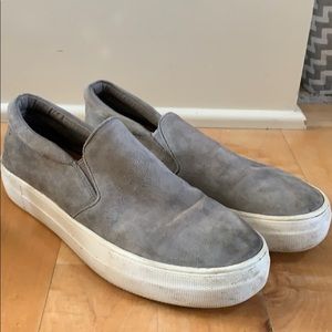 Steve Madden gray slip on sneakers